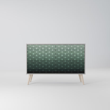 ORNAMENTAL GLIMMER 2-Door Sideboard in Grey Finish