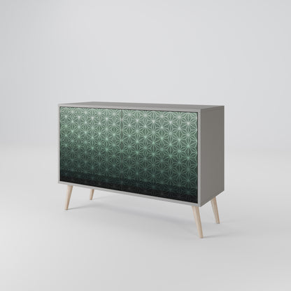 ORNAMENTAL GLIMMER 2-Door Sideboard in Grey Finish