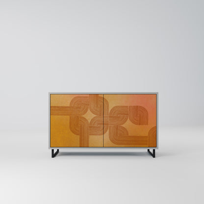 STRENGTHENING RELATION 2-Door Sideboard in Grey Finish