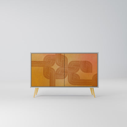 STRENGTHENING RELATION 2-Door Sideboard in Grey Finish
