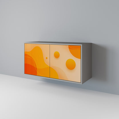ORANGE ARRANGEMENT 2-Door Sideboard in Grey Finish