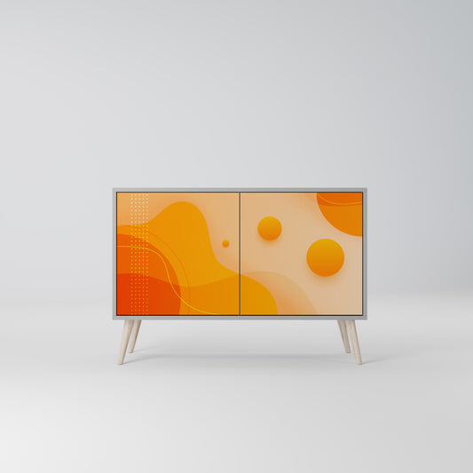 ORANGE ORDNING 2-dörrars skänk i grå finish