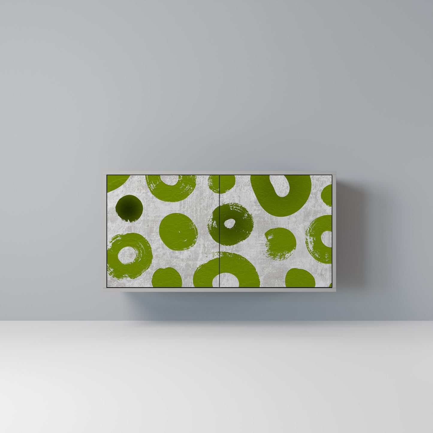 GREEN RHAPSODY 2-Door Sideboard in Grey Finish