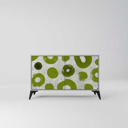 GREEN RHAPSODY 2-Door Sideboard in Grey Finish