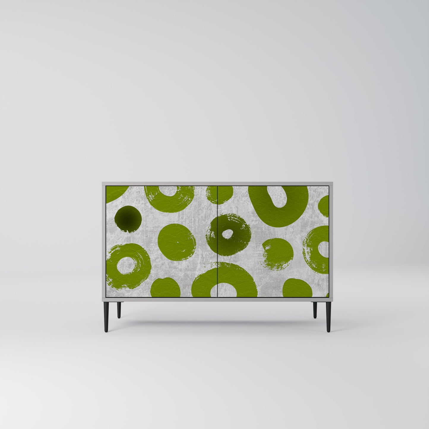 GREEN RHAPSODY 2-Door Sideboard in Grey Finish