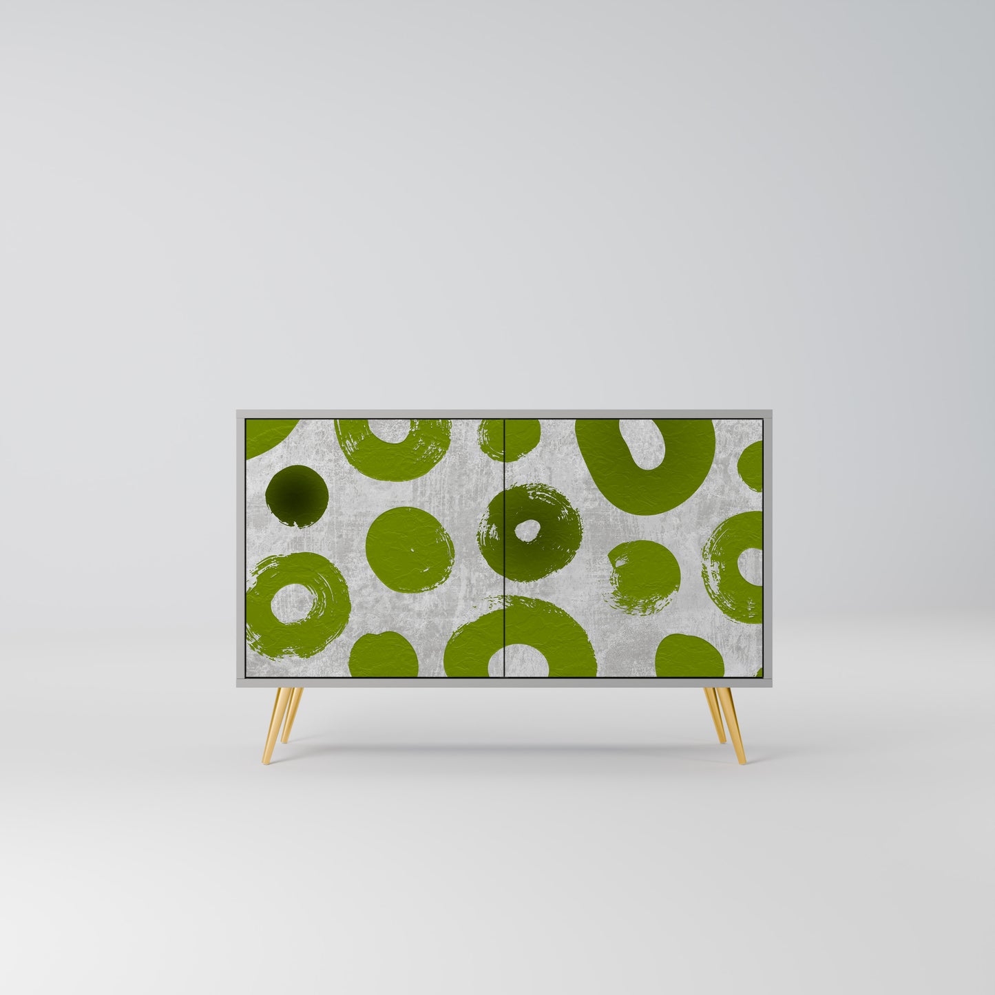 GREEN RHAPSODY 2-Door Sideboard in Grey Finish