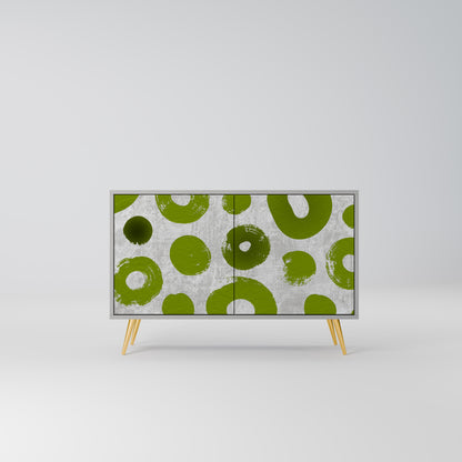 GREEN RHAPSODY 2-Door Sideboard in Grey Finish