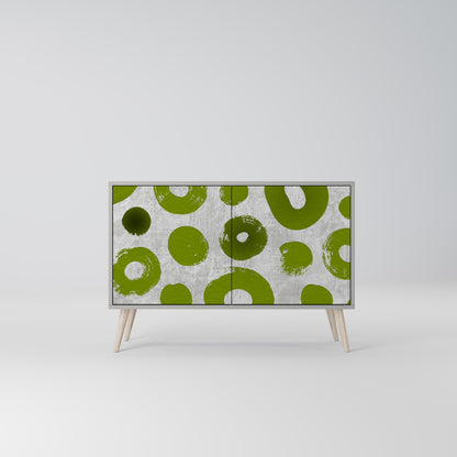 GREEN RHAPSODY 2-Door Sideboard in Grey Finish