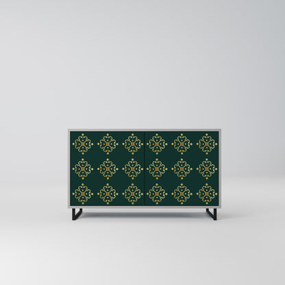 ROYAL MEDALLION 2-dörrars skänk i grå finish