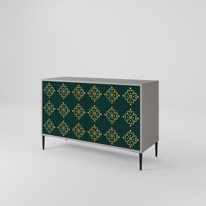 ROYAL MEDALLION 2-dörrars skänk i grå finish