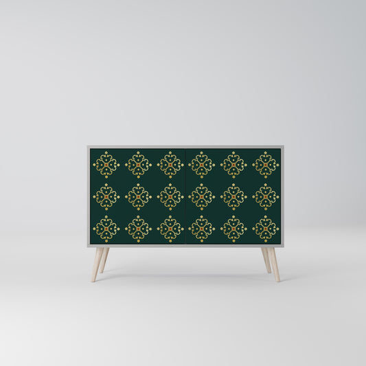 ROYAL MEDALLION 2-dörrars skänk i grå finish