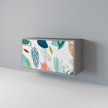 BOTANICAL HURRICANE 2-Door Sideboard in Grey Finish