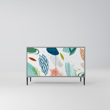 BOTANICAL HURRICANE 2-Door Sideboard in Grey Finish