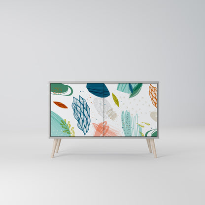 BOTANICAL HURRICANE 2-Door Sideboard in Grey Finish