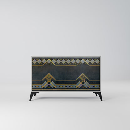 ROYAL ORDINARINESS 2-Door Sideboard in Grey Finish