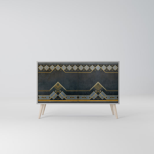 ROYAL ORDINARINESS 2-Door Sideboard in Grey Finish