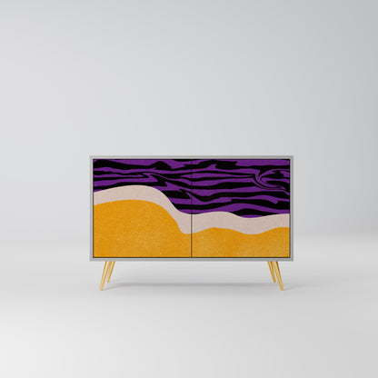 INDEPENDENT BORDER 2-Door Sideboard in Grey Finish