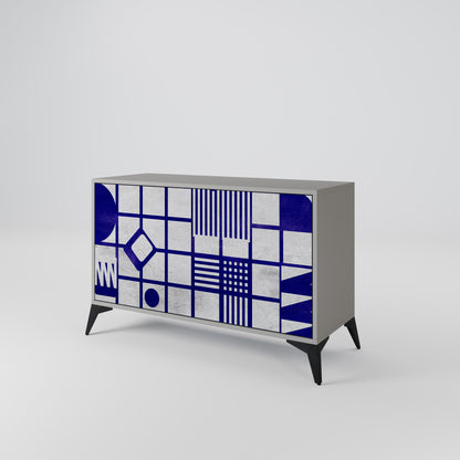 THE RIGHT PLACES 2-Door Sideboard in Grey Finish