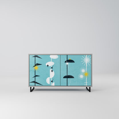 PATHS TO HAPPINESS 2-Door Sideboard in Grey Finish