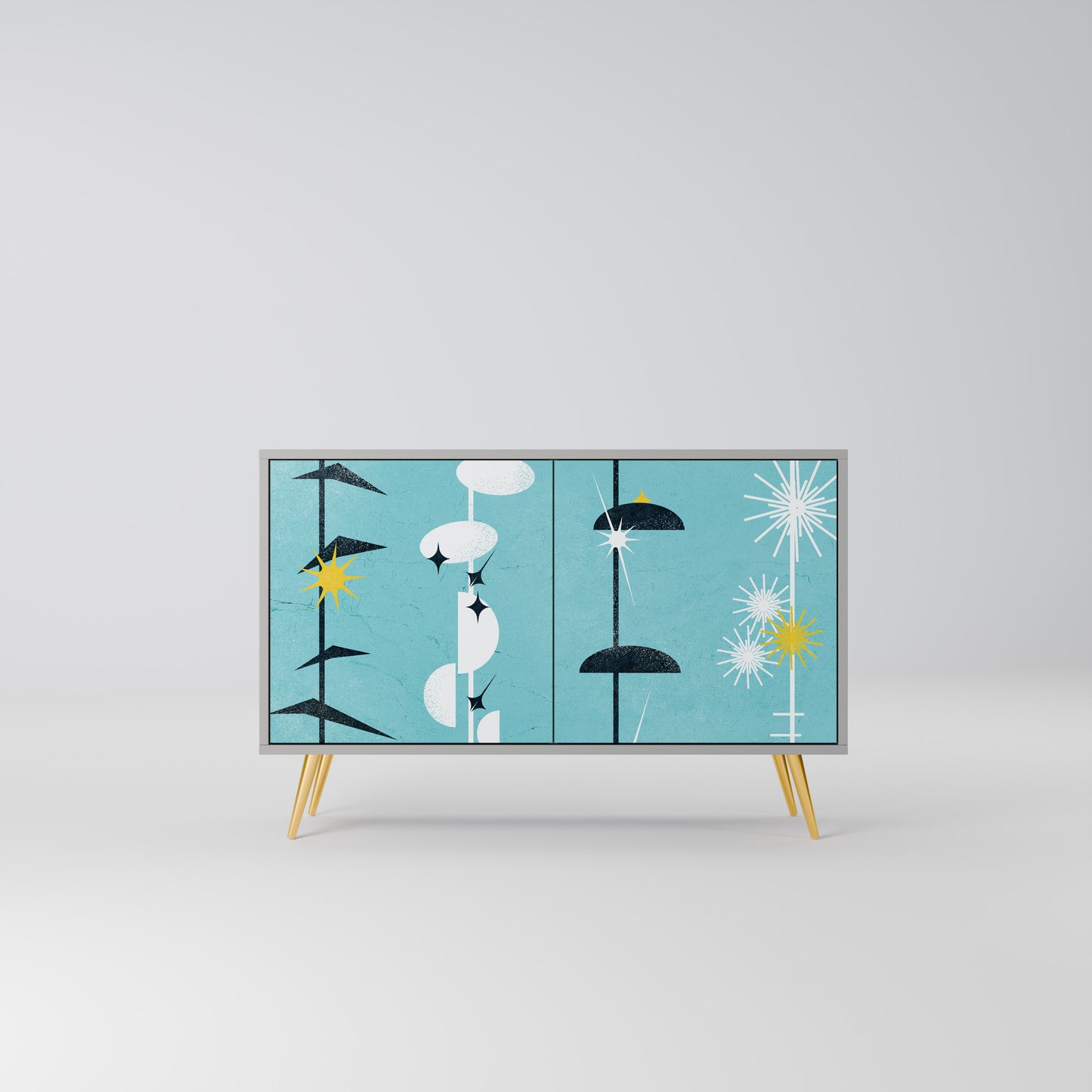 PATHS TO HAPPINESS 2-Door Sideboard in Grey Finish
