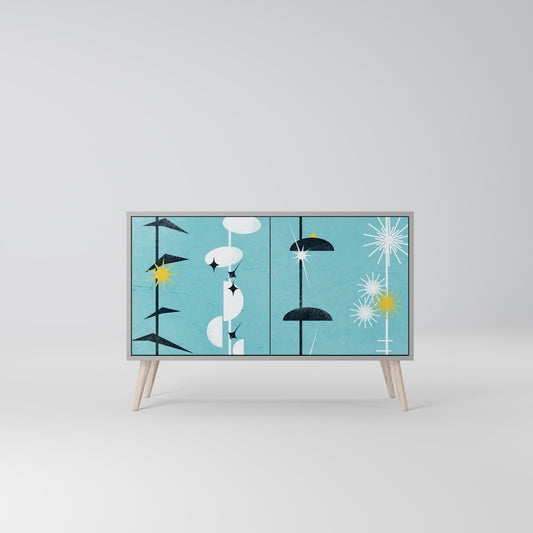 PATHS TO HAPPINESS 2-Door Sideboard in Grey Finish