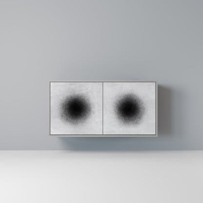 BLACK HOLE 2-Door Sideboard in Grey Finish