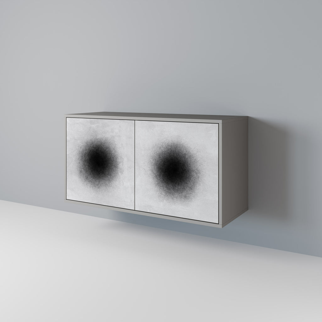 BLACK HOLE 2-Door Sideboard in Grey Finish