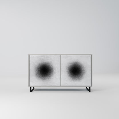 BLACK HOLE 2-Door Sideboard in Grey Finish