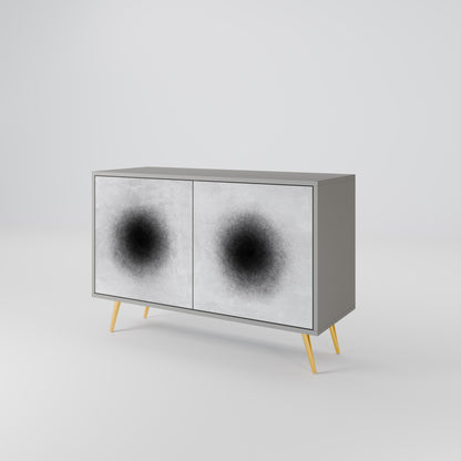BLACK HOLE 2-Door Sideboard in Grey Finish