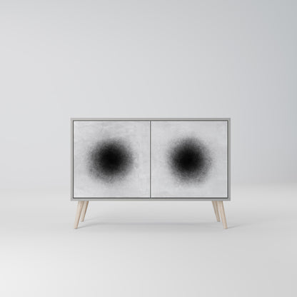 BLACK HOLE 2-Door Sideboard in Grey Finish