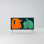 TILLSAMMANS MEN SEPARAT 2-DÖRRARS SKINK