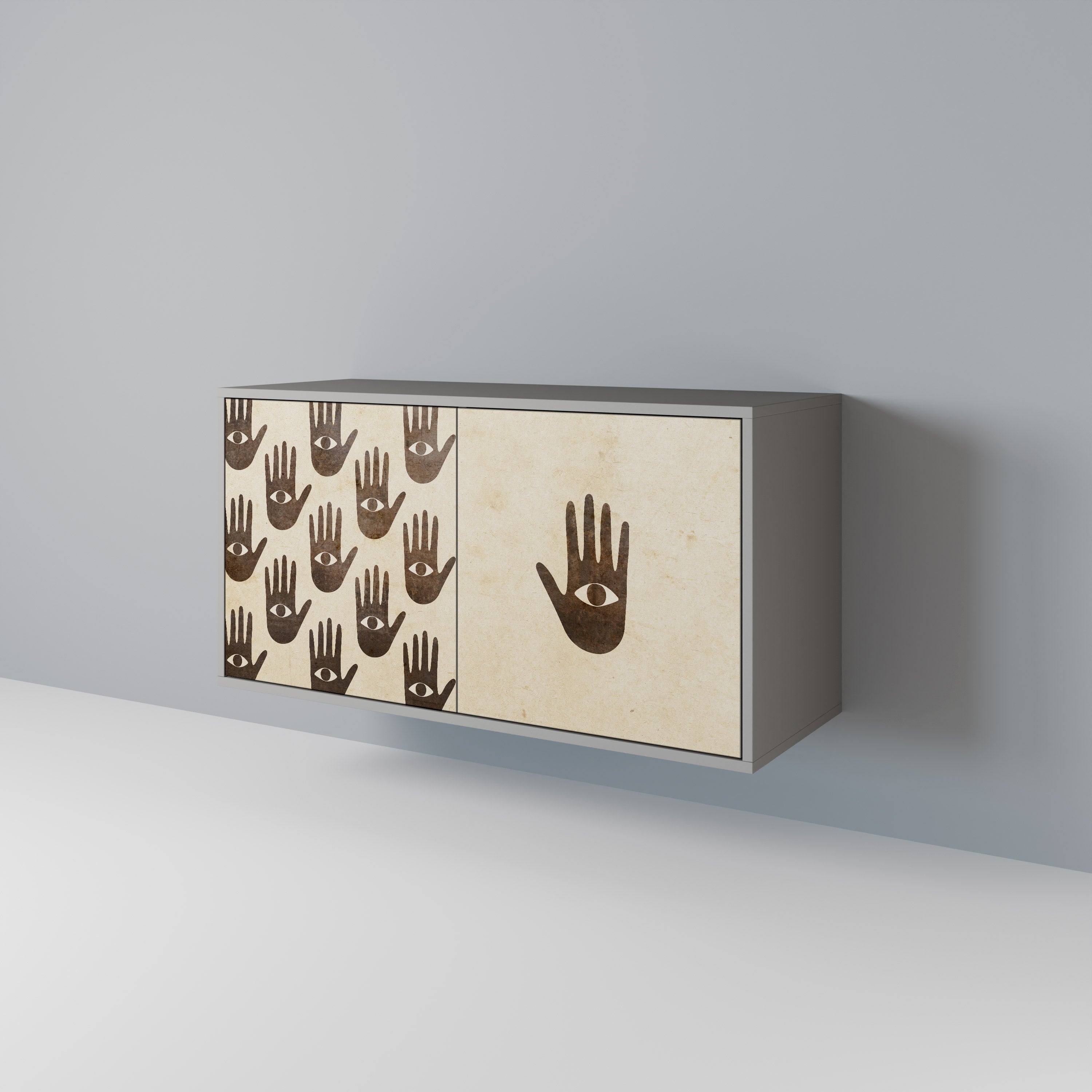 SEE MORE 2-Door Sideboard in Grey Finish