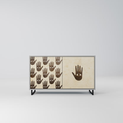 SEE MORE 2-Door Sideboard in Grey Finish