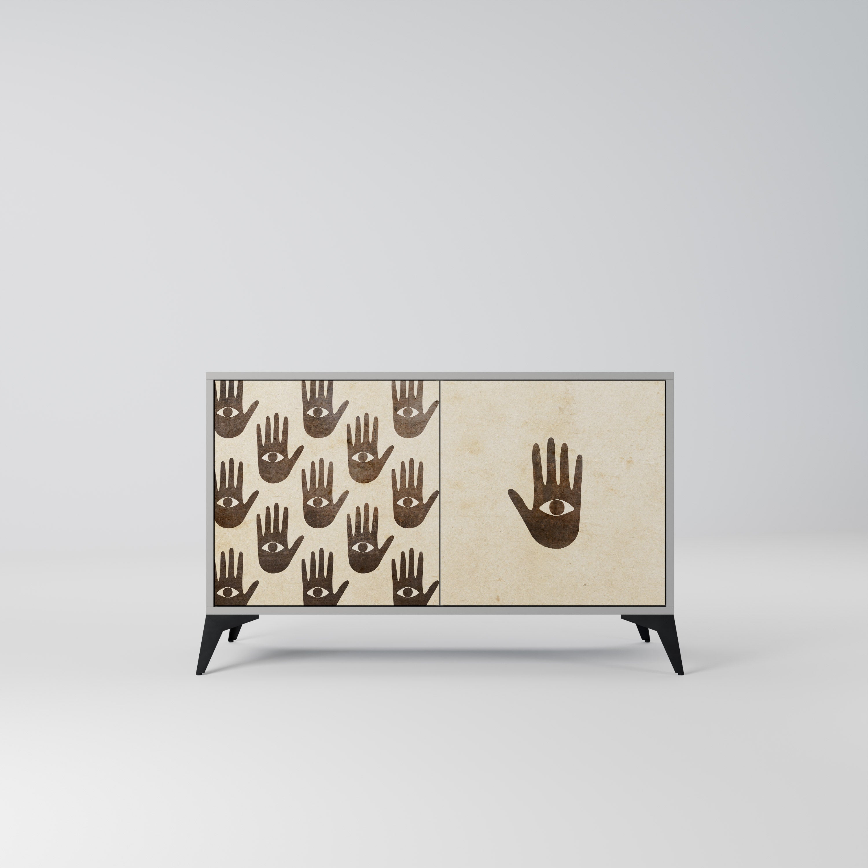 SEE MORE 2-Door Sideboard in Grey Finish