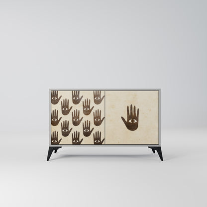 SEE MORE 2-Door Sideboard in Grey Finish