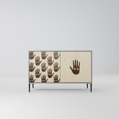 SEE MORE 2-Door Sideboard in Grey Finish