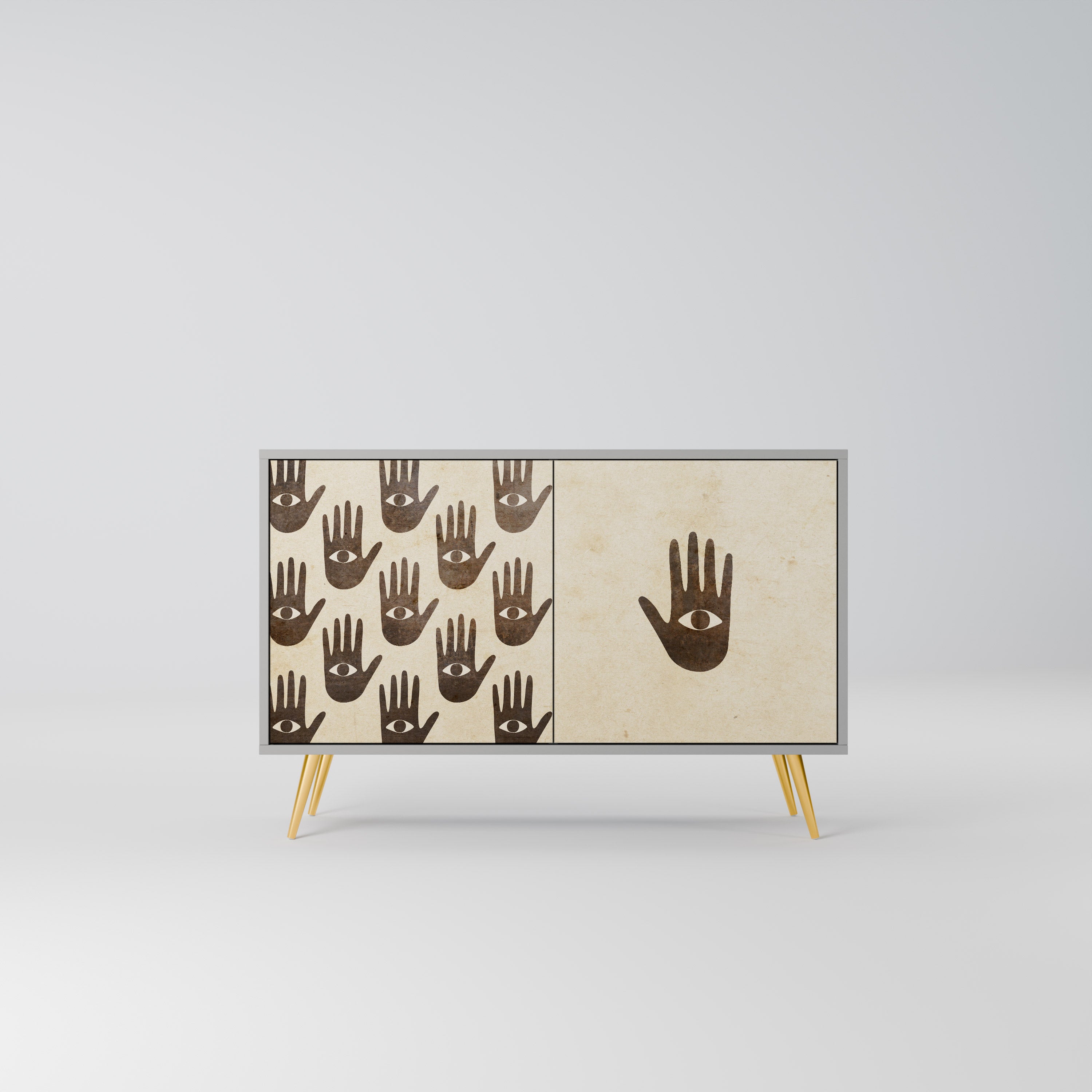 SEE MORE 2-Door Sideboard in Grey Finish
