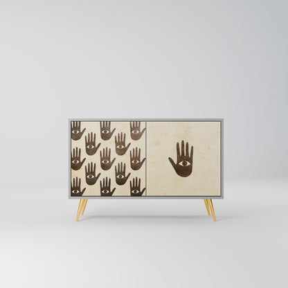 SEE MORE 2-Door Sideboard in Grey Finish