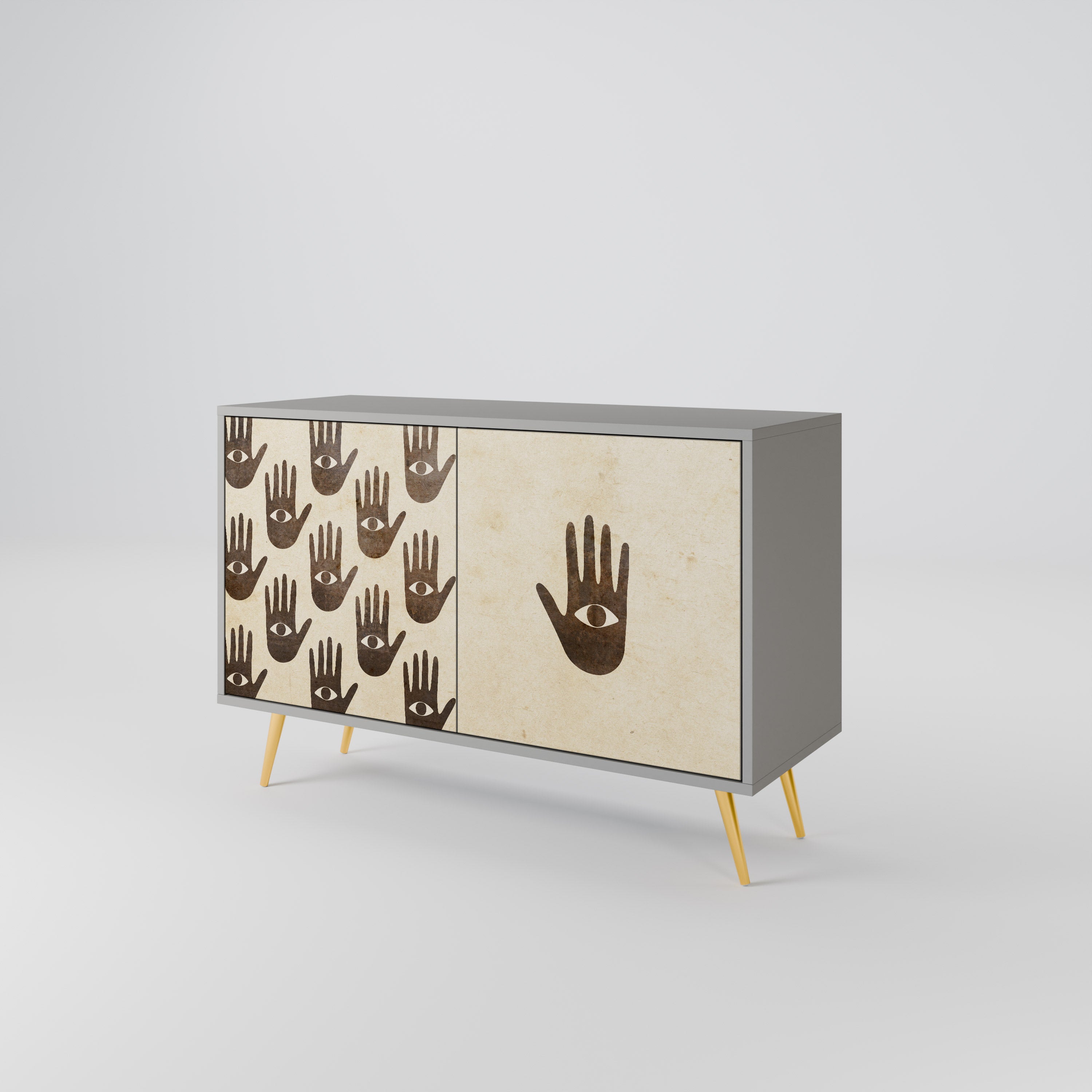 SEE MORE 2-Door Sideboard in Grey Finish