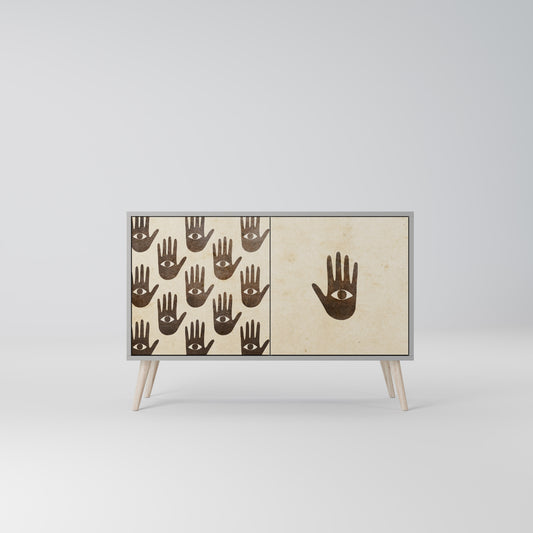 SEE MORE 2-Door Sideboard in Grey Finish