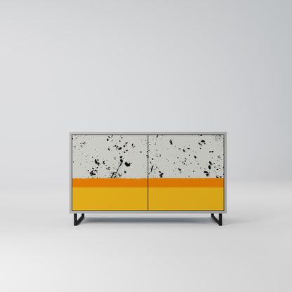 DYED BY ORANGE 2-Door Sideboard in Grey Finish