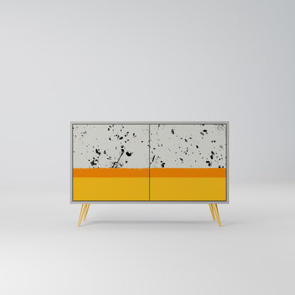 DYED BY ORANGE 2-Door Sideboard in Grey Finish