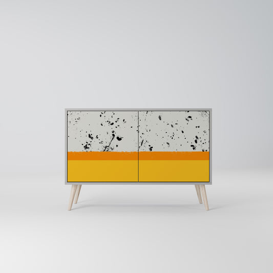 DYED BY ORANGE 2-Door Sideboard in Grey Finish