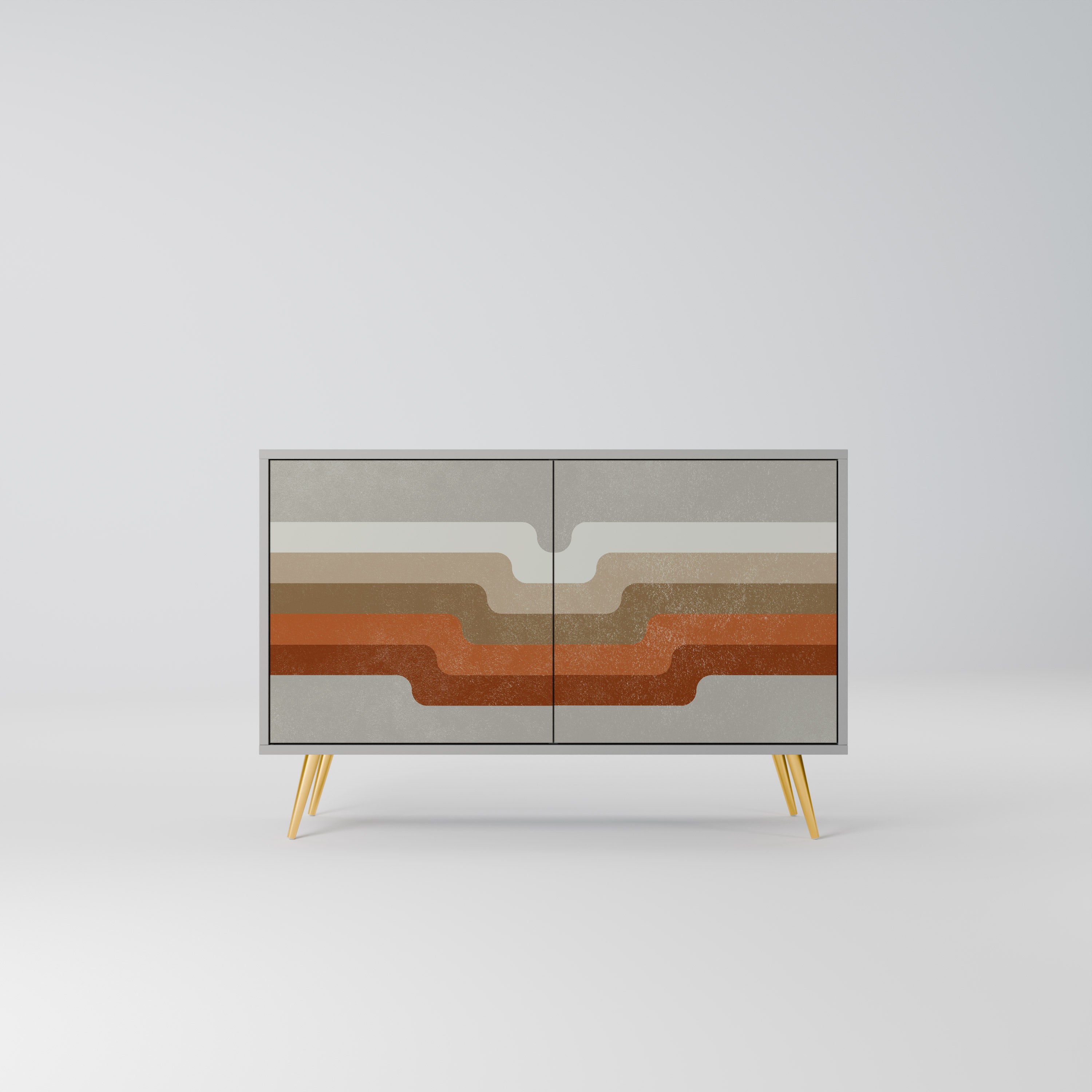 PECULIAR TRAIL 2-Door Sideboard in Grey Finish