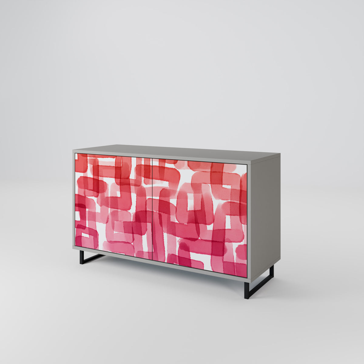 KALEIDOSCOPIC CUBISM Skänk med två dörrar
