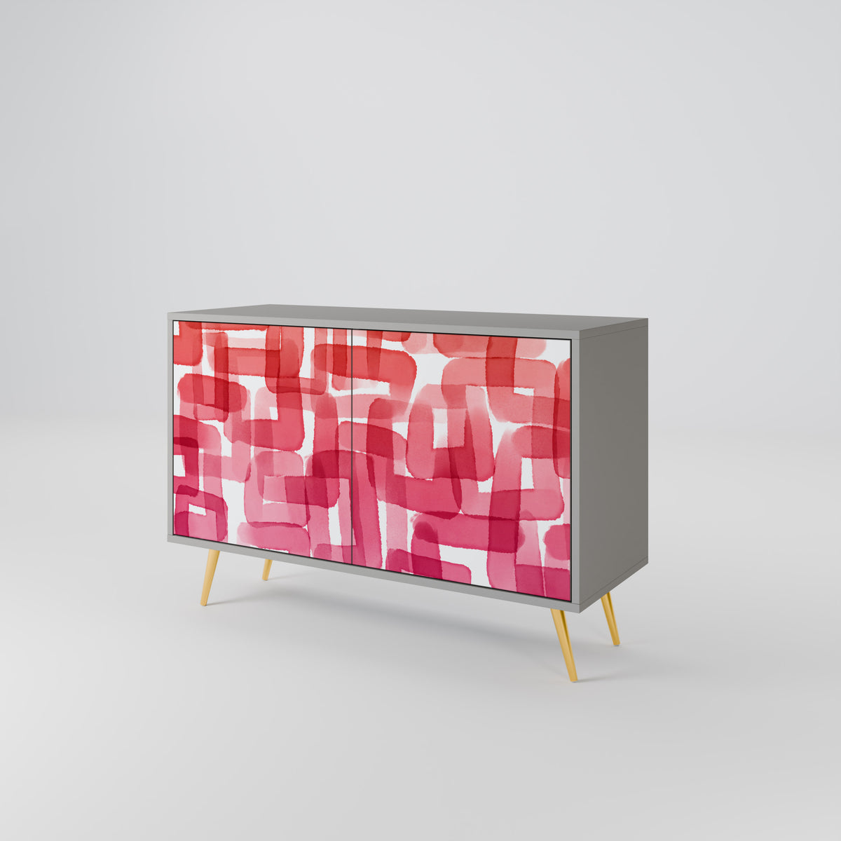 KALEIDOSCOPIC CUBISM Skänk med två dörrar