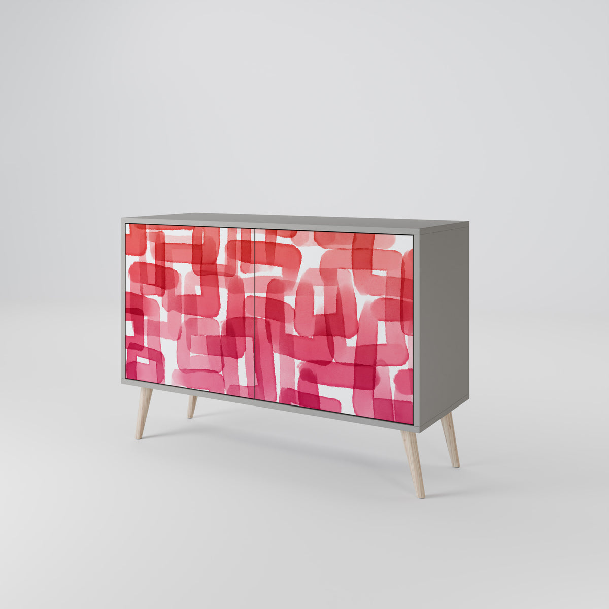 KALEIDOSCOPIC CUBISM Skänk med två dörrar