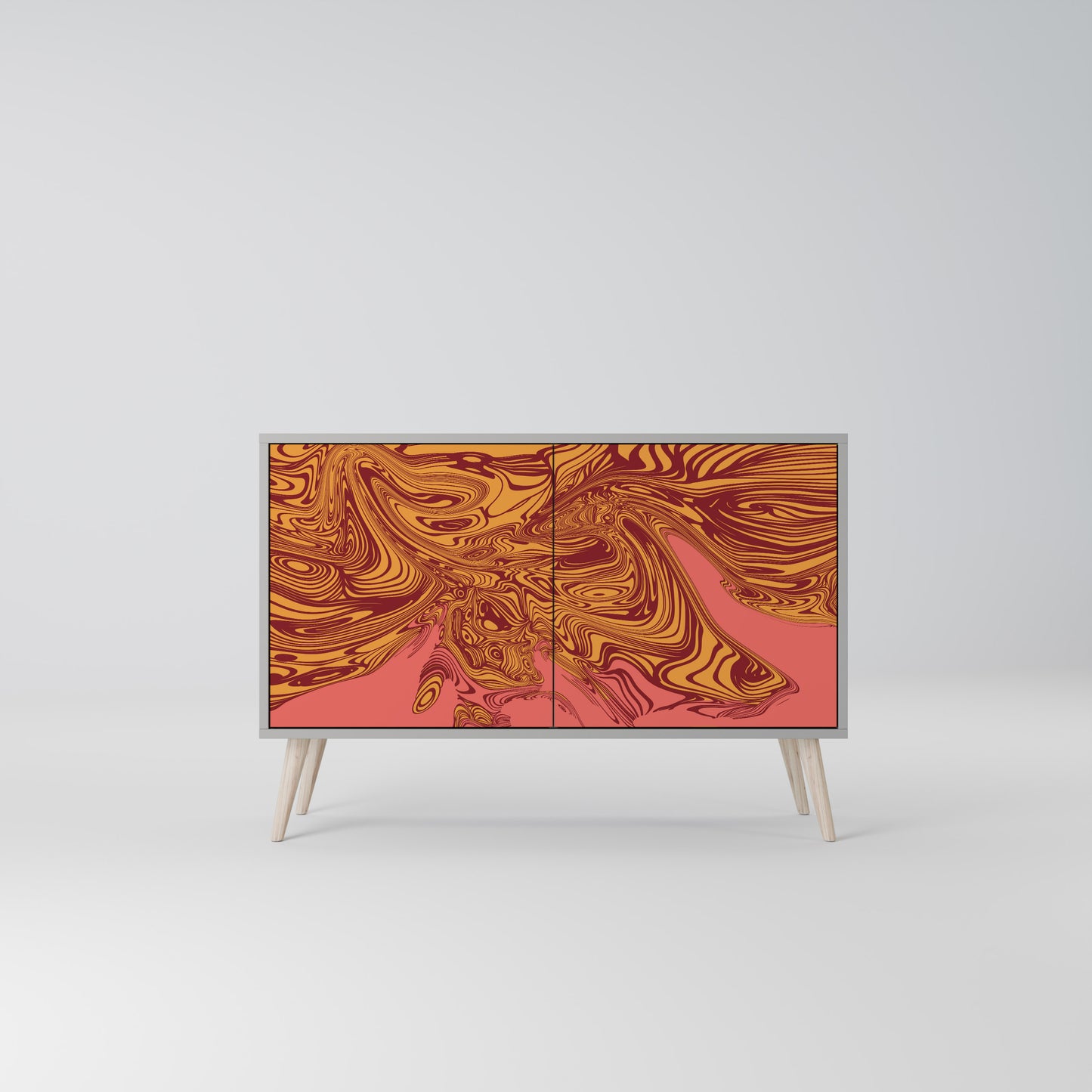 FLOATING THOUGHTS 2-Door Sideboard in Grey Finish