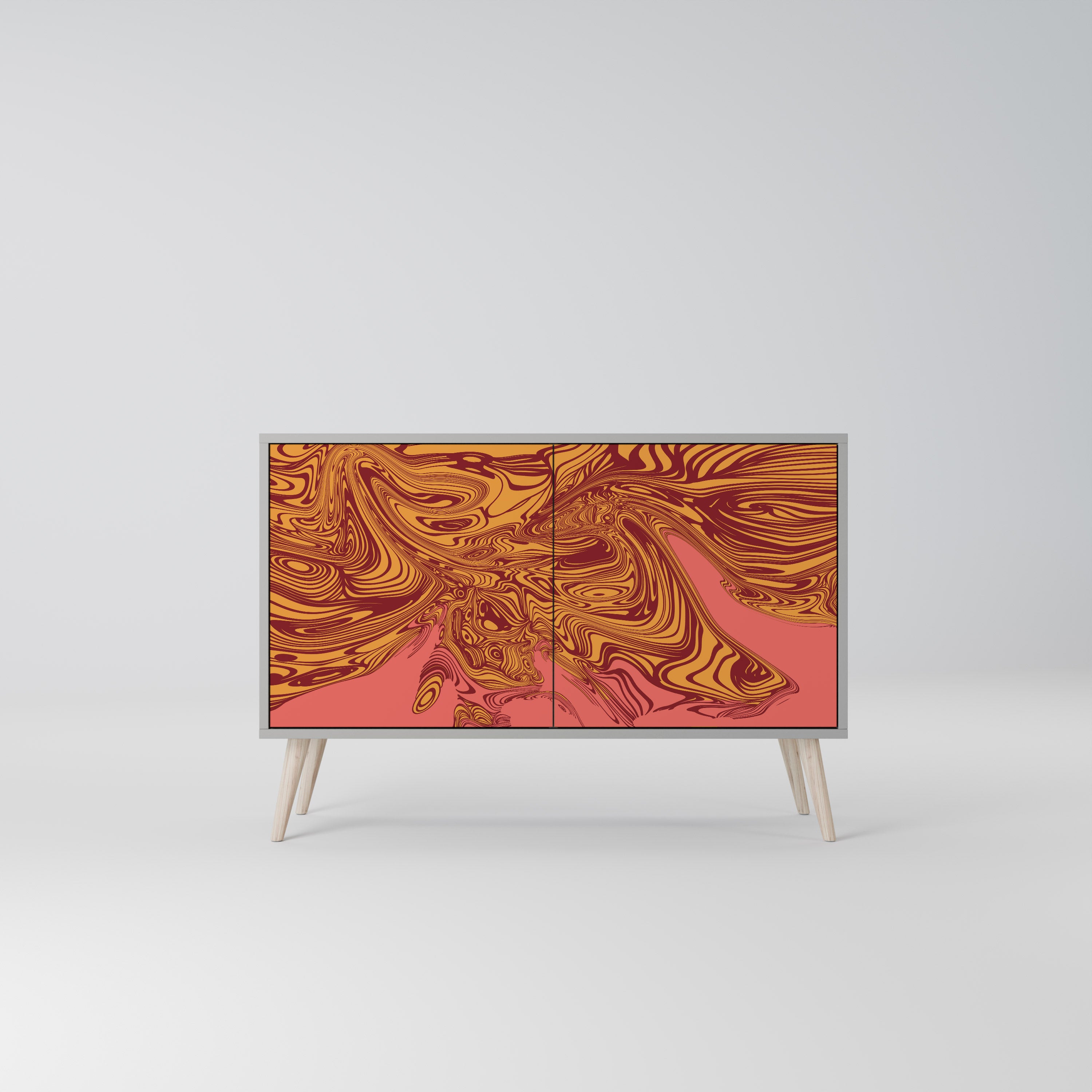 FLOATING THOUGHTS 2-Door Sideboard in Grey Finish