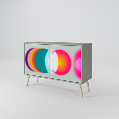 SYMPHONY OF COLOURS 2-dörrars skänk i grå finish